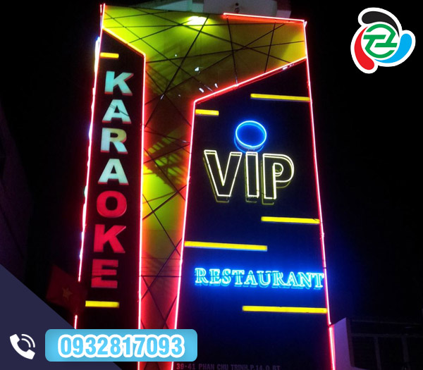 Biển quảng cáo đèn Led	Karaoke VIP